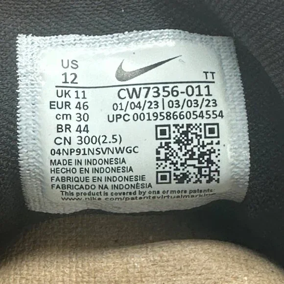 Men's Nike Air Zoom Pegasus 38  Black Hyper Violet CW7356-011 Size 12 - Picture 11 of 12